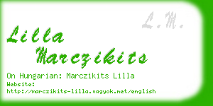 lilla marczikits business card